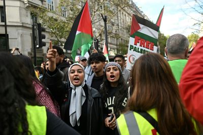 Thousands March In London In Support Of Palestinians, 1 Year After Oct 7