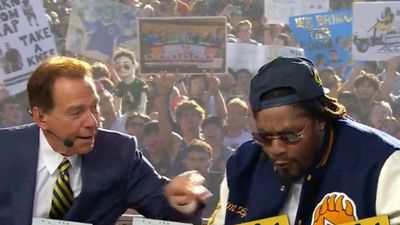 Nick Saban Had Funny Super Bowl Message for Marshawn Lynch on 'College Gameday'