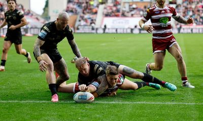 Wigan run riot to overwhelm Leigh and put historic quadruple in sight