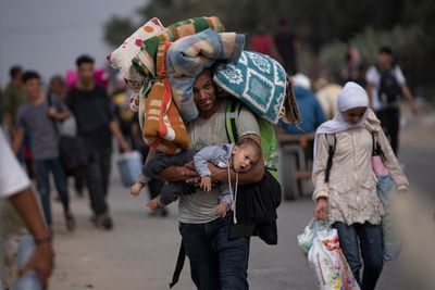 Tracing one displaced family's year of moves across the devastated Gaza Strip