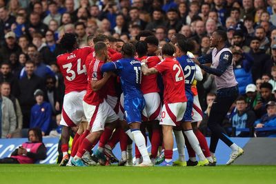 Chelsea’s winning run ends as 10-man Nottingham Forest earn point from feisty draw