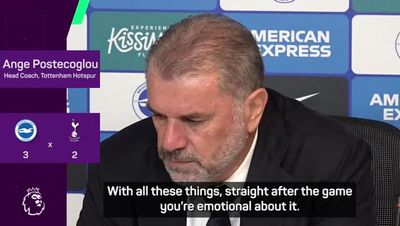 Ange Postecoglou slams 'worst defeat' of his Tottenham tenure after collapse against Brighton