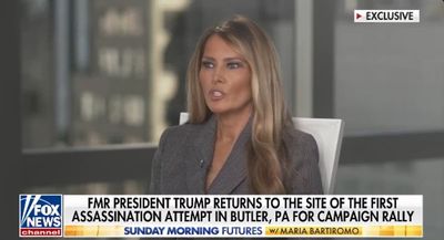 Melania Trump gives robotic response when asked why husband returned to site of attempted assassination