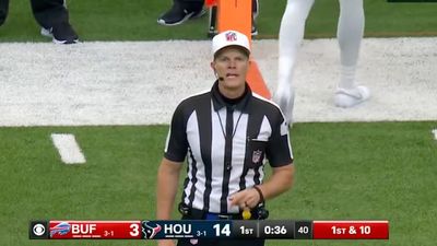 NFL Ref Hilariously Got His Sports Mixed Up While Making Call in Bills-Texans Game