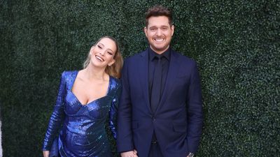 Michael Bublé and Luisana Lopilato's 'deconstructed gallery wall' brings a curated yet unpretentious warmth to their living room – experts love its unorthodox style