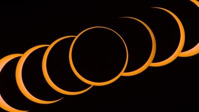 Astrophotographer captures stunning shot of "dramatic" Annular Solar Eclipse