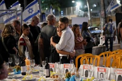 Survivors And Families Speak Out At Hostages Square Vigil