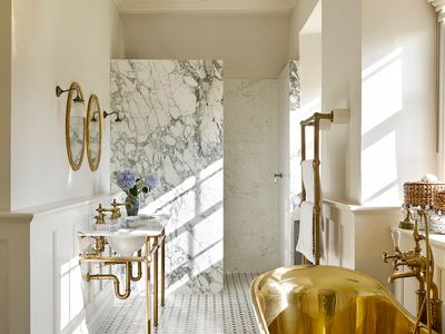 You'll See "Slab Showers" in All My Favorite Bathroom Remodels — Here's Why They're *the* Big Trend