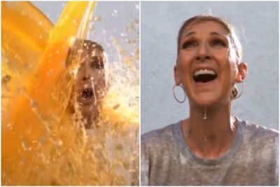 Celine Dion doused in Gatorade in ‘weird but iconic’ clip set to ‘It’s All Coming Back to Me Now’