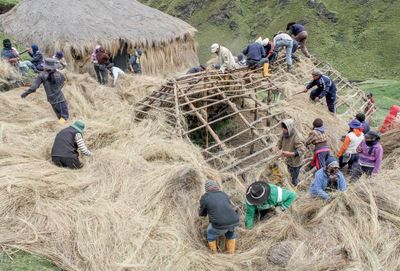 When work becomes a party: capturing the joy of collective effort in an Indigenous community in Ecuador