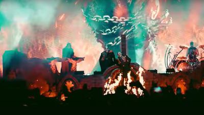 Watch power metal heroes Powerwolf burn their own keyboardist at the stake as part of their massive new arena show