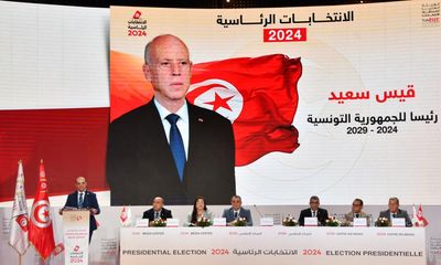 Tunisia’s president wins landslide second term after cracking down on opponents