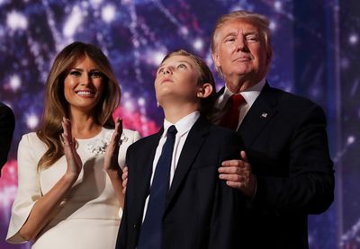 Trump goes into third person to talk about how Barron ‘likes his father a lot’ to describe moment teen learned of rally shooting