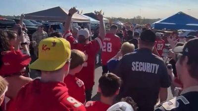 Jason Kelce Tailgated With Chiefs Fans Before 'Monday Night Football'