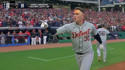 Tigers’ Kerry Carpenter Crushes Go-Ahead HR in Ninth to Even Series vs. Guardians