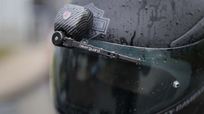 Would You Rock This Very Silly-Looking Helmet-Mounted Windshield Wiper?