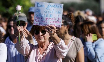 Hundreds join silent march in France in support of Gisèle Pelicot