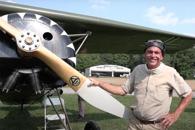 Pilot, 60, flying a replica German First World War fighter plane dies in crash at air show