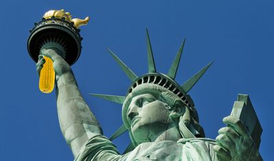 This farming sim lets you plant crops anywhere you want on a real-world map, so I patriotically grew corn and raised sheep under the Statue of Liberty