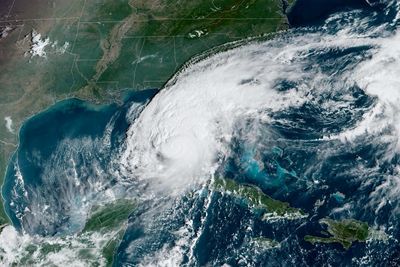 Hurricane Milton: tropical storm-force winds reach Florida before ‘storm of the century’