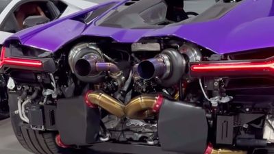 The First Twin-Turbo Lamborghini Revuelto Makes Double the Power