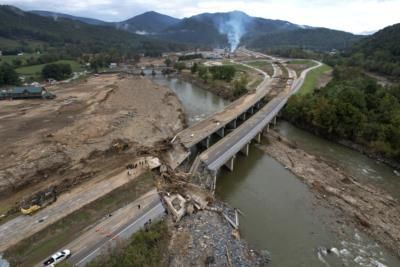 Over 500 Bridges Damaged In North Carolina By Hurricane Helene