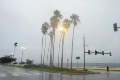 Hurricane Milton Approaching Land With Heavy Rain And Strong Winds