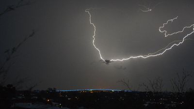 Ceilings collapse, snow-like hail after wild weather