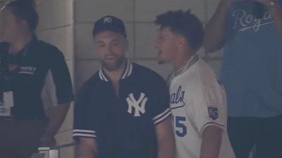 Royals' Game-Tying Rally Had Patrick Mahomes Talking Trash to Yankees Fan