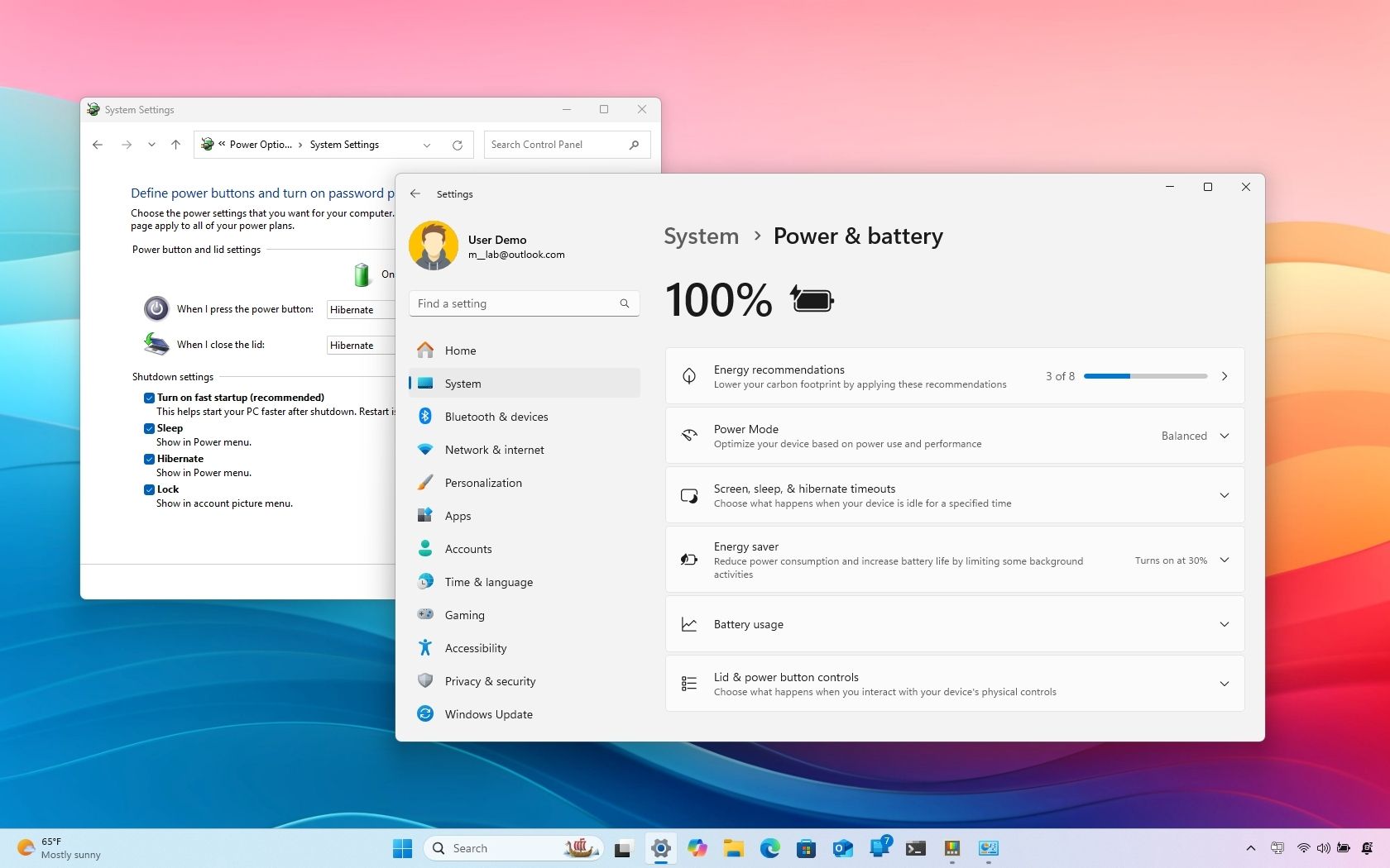 How to manage power settings on Windows 11