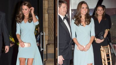 Kate Middleton's icy blue mini dress had the most unusual silhouette - and we want to see her wear it again