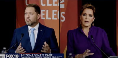 Kari Lake and Ruben Gallego Clash in Arizona Senate Debate With Personal Attacks Taking Center Stage