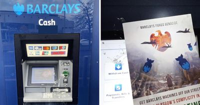 Pro-Palestine activists target every Barclays ATM in Scottish city