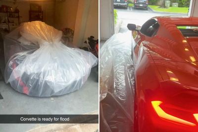 Man Roasted For Wrapping Brand-New Corvette In Plastic To Protect It From Hurricane Milton