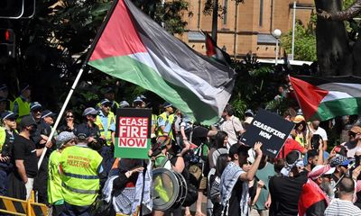 NSW police union pushes back at premier’s suggestion pro-Palestine protests divert resources from crime