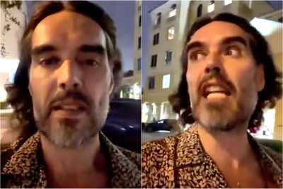 Russell Brand claims he’s found God in Hurricane Milton – while he’s 200 miles away in Miami