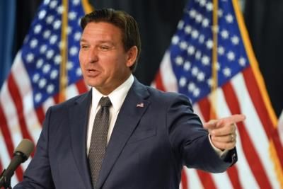 Florida Gov. Desantis Warns Against Walking In Storm Waters