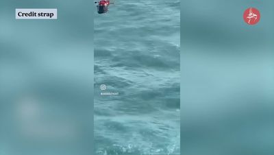 Watch: Man rescued clinging to ice box 30 miles off Florida coast after Hurricane Milton