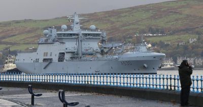 Norwegian navy's largest ship arrives in Scotland ahead of Nato exercise