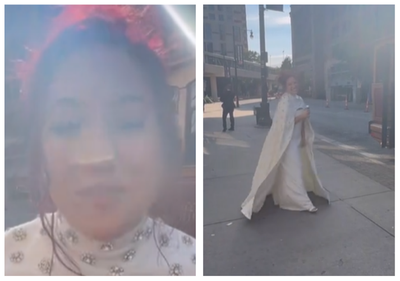 Bride manages to smile her way through wedding day after being left at the altar