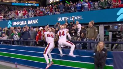 George Kittle, Kyle Juszczyk Celebrated 49ers Touchdown With Their Wives in the Stands