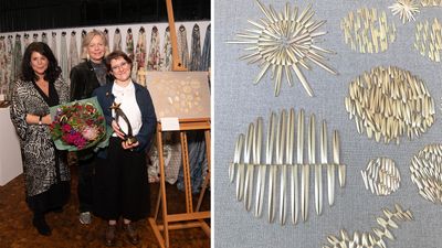 ‘Natural gold’ straw weaving by Hanny Newton wins the inaugural QEST Sanderson rising star award