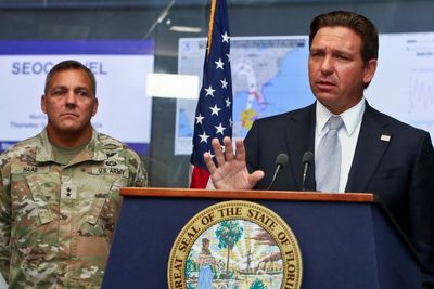 DeSantis denies that climate change is making hurricanes more powerful