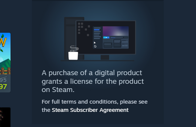 Steam Now Warns Players They are Buying a License When Purchasing a Title, Not the Game