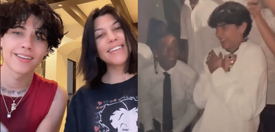 Kourtney Kardashian ‘Mortified’ Over Disturbing P Diddy Gag At Step-Son Landon Barker’s 21st