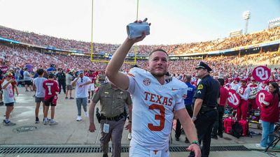 Texas Players Impale Baker Mayfield Oklahoma Jersey With Flag After Rivalry Victory