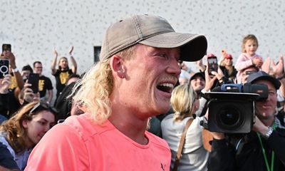 ‘Pain is worthwhile’: cult hero Nedd Brockmann defies agony in 1,000-mile charity run