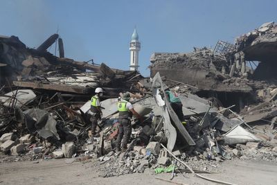 Israeli strikes kill a family of 8 in Gaza and destroy a century-old market in Lebanon