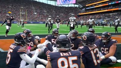 Bears Had Perfect Celebration After Caleb Williams’s Third TD Pass in London