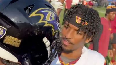 Lamar Jackson, Jayden Daniels Shared Classy Moment After Ravens Beat Commanders